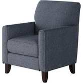 Accent Chair in Sugarshack Navy Blue Fabric