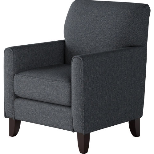 Accent Chair in Truth or Dare Navy Blue Fabric