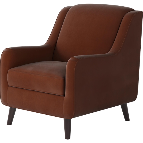 Accent Chair in Bella Burnt Orange Fabric