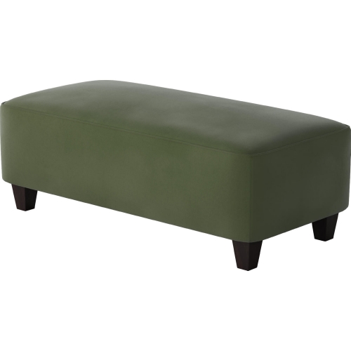 49" Cocktail Ottoman in Bella Forest Green Fabric