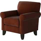 Accent Chair in Bella Burnt Orange Fabric