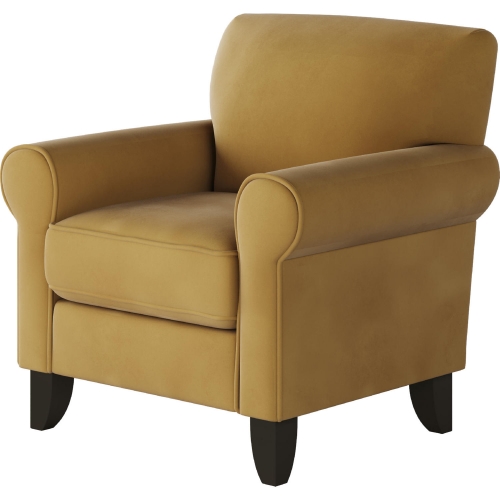 Accent Chair in Bella Harvest Gold Fabric