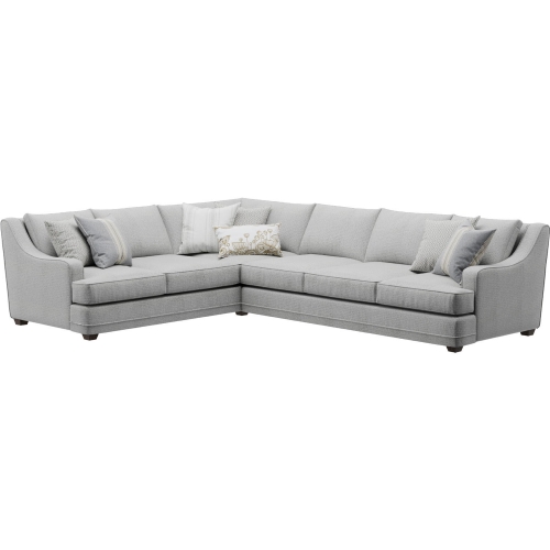 Sectional Sofa in Limelight Mineral Gray Fabric