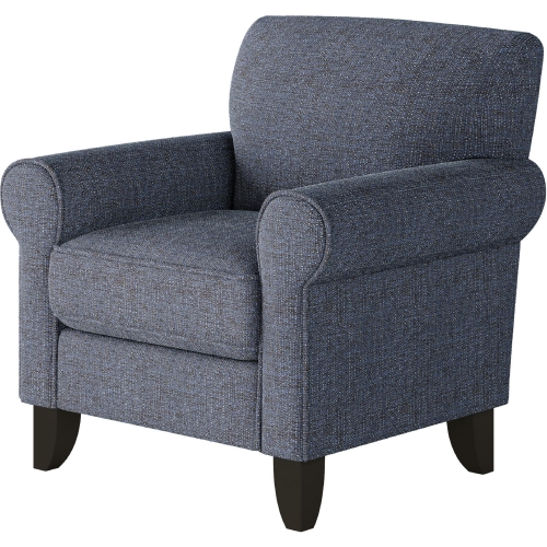 Accent Chair in Sugarshack Navy Blue Fabric
