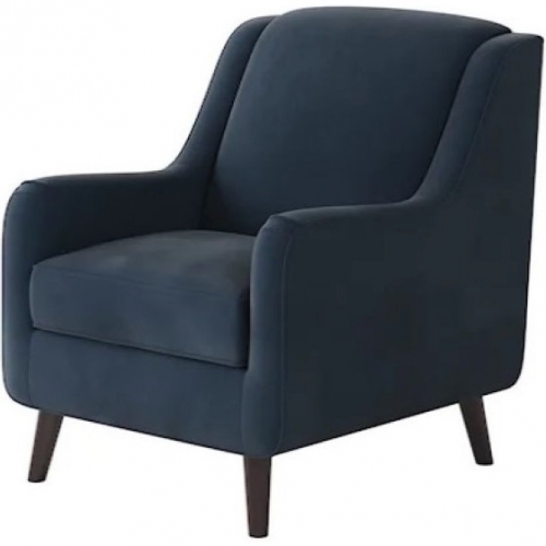 Accent Chair in Bella Midnight Blue Fabric