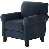 Accent Chair in Bella Midnight Blue Fabric