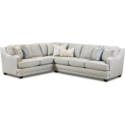 Sectional Sofa in Limelight Mineral Grey Fabric