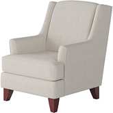 Accent Chair in Truth or Dare Salt Off White Fabric