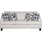 Sofa in Truth or Dare Salt Off White Fabric