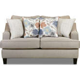 Loveseat in Laurent Wicker Tan Fabric