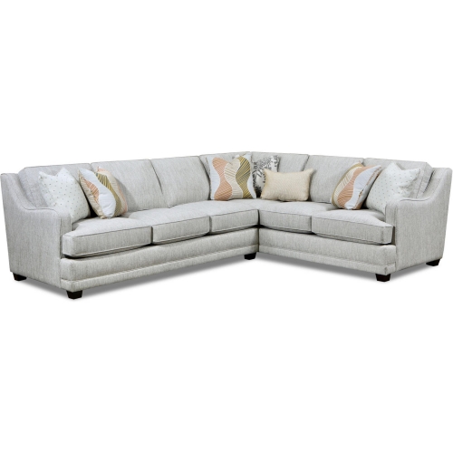 Sectional Sofa in Loxley Coconut Clay Fabric