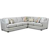 Sectional Sofa in Loxley Coconut Clay Fabric