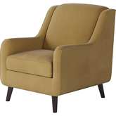 Accent Chair in Bella Harvest Gold Fabric