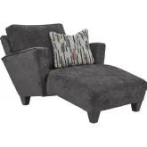 Chaise Wowza Dusk Gray Fabric