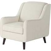 Accent Chair in Sugarshack Glacier Cream Fabric