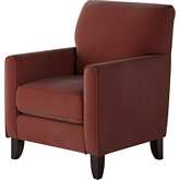 Accent Chair in Bella Rouge Fabric