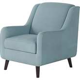 Accent Chair in Bella Skylight Blue Fabric
