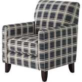 Accent Chair in Stanza Navy Blue Fabric