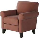 Accent Chair in Bella Rosewood Fabric