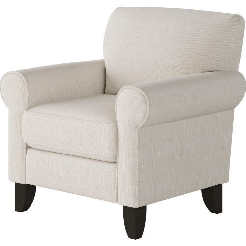 Accent Chair in Truth or Dare Salt Off White Fabric
