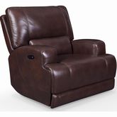 Tahoe Dual Power Zero Gravity Recliner in Coffee Brown Leather