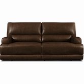 Tahoe Dual Power Zero Gravity Sofa in Coffee Brown Leather