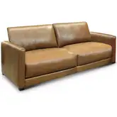 Bravo Sofa Shown in Bravo Bronze Brown Top Grain Leather