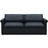 Scottsdale Full Sleep Sofa Shown in Portofino Admiral Blue Top Grain Leather