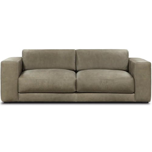 Roma Sofa Shown in Napa Dove Top Grain Leather