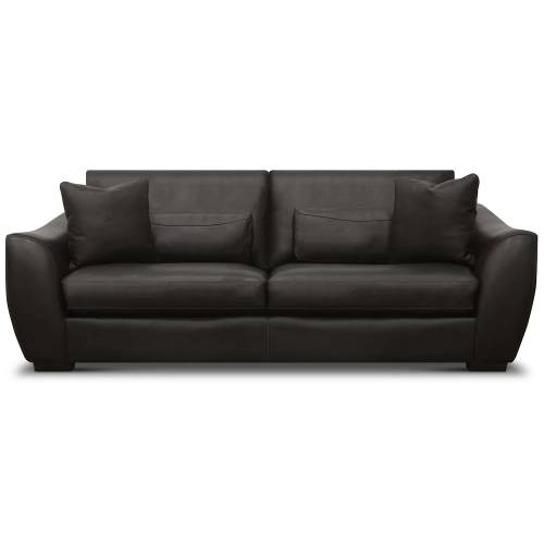 Montecarlo Sofa Shown in Berkshire Chocolate Brown Top Grain Leather