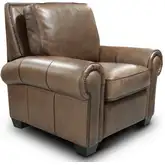 Nelson Manual Recliner Shown in Diva Taupe Top Grain Leather