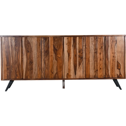 Rosewood 90" Sideboard in Natural Sheesham Wood & Iron