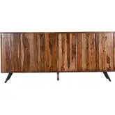 Rosewood 90" Sideboard in Natural Sheesham Wood & Iron