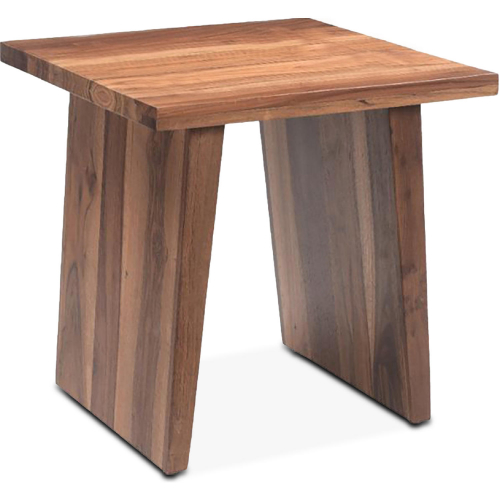 Madrid Side Table in Reclaimed Natural Teak Wood