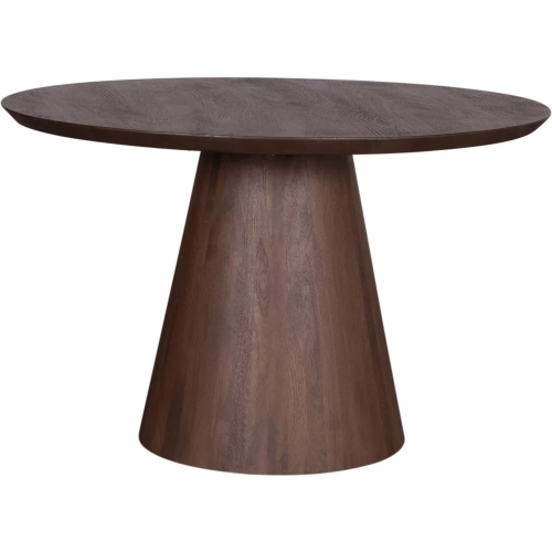 Calabasas 54" Round Dining Table in Toffee Nut Brown Mango Wood