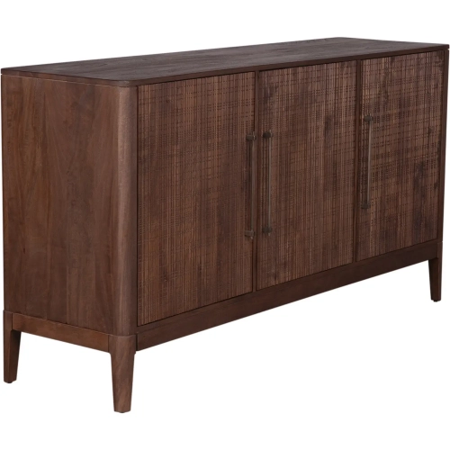 Calabasas 64" Sideboard in Toffee Nut Mango Wood & Cane