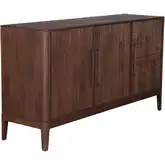 Calabasas 64" Sideboard in Toffee Nut Mango Wood & Cane