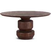 Oxford 60" Dining Table in Walnut Finish Mango Wood