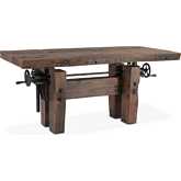 Rustic Revival 67" Adjustable Desk in Reclaimed Teak