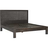 Cairo Queen Bed in Dark Java Brown Mango Wood