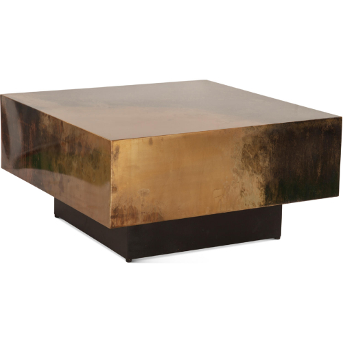 St. George 35" Coffee Table in Oxidized Copper