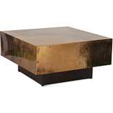 St. George 35" Coffee Table in Oxidized Copper