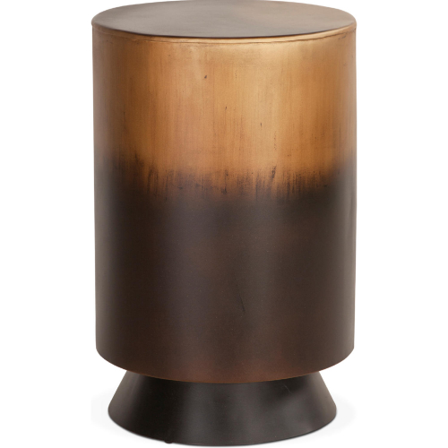 St. George 15" Side Table in Oxidized Brass