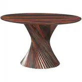 Monterey 48" Round Dining Table w/ Spiral Base in Capri Sheesham Wood