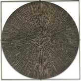 Odessa 20" Art Panel in Oxidized Desert Patina Textured Reclaimed iron