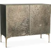 Odessa 41" Two Door Buffet in Desert Patina Iron & Brass