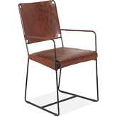 Melbourne Accent Arm Chair in Tobacco Brown Leather