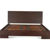 Acadia Queen Bed in Coffee Bean Dark Brown Wood