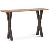 Santa Margherita 52" Console Table in Natural Finish Mango Wood & Iron