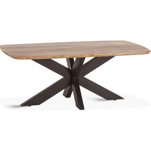 Santa Margherita 46" Coffee Table in Natural Finish Mango Wood & Iron